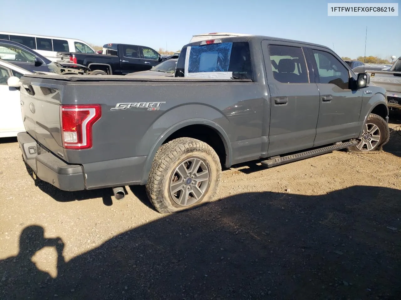 2016 Ford F150 Supercrew VIN: 1FTFW1EFXGFC86216 Lot: 77130584