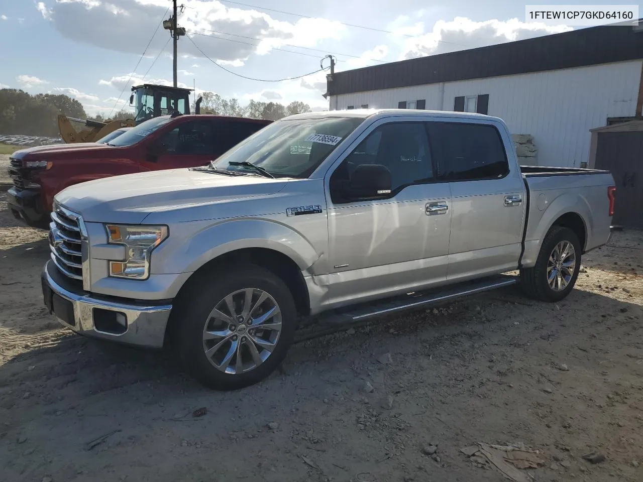 1FTEW1CP7GKD64160 2016 Ford F150 Supercrew