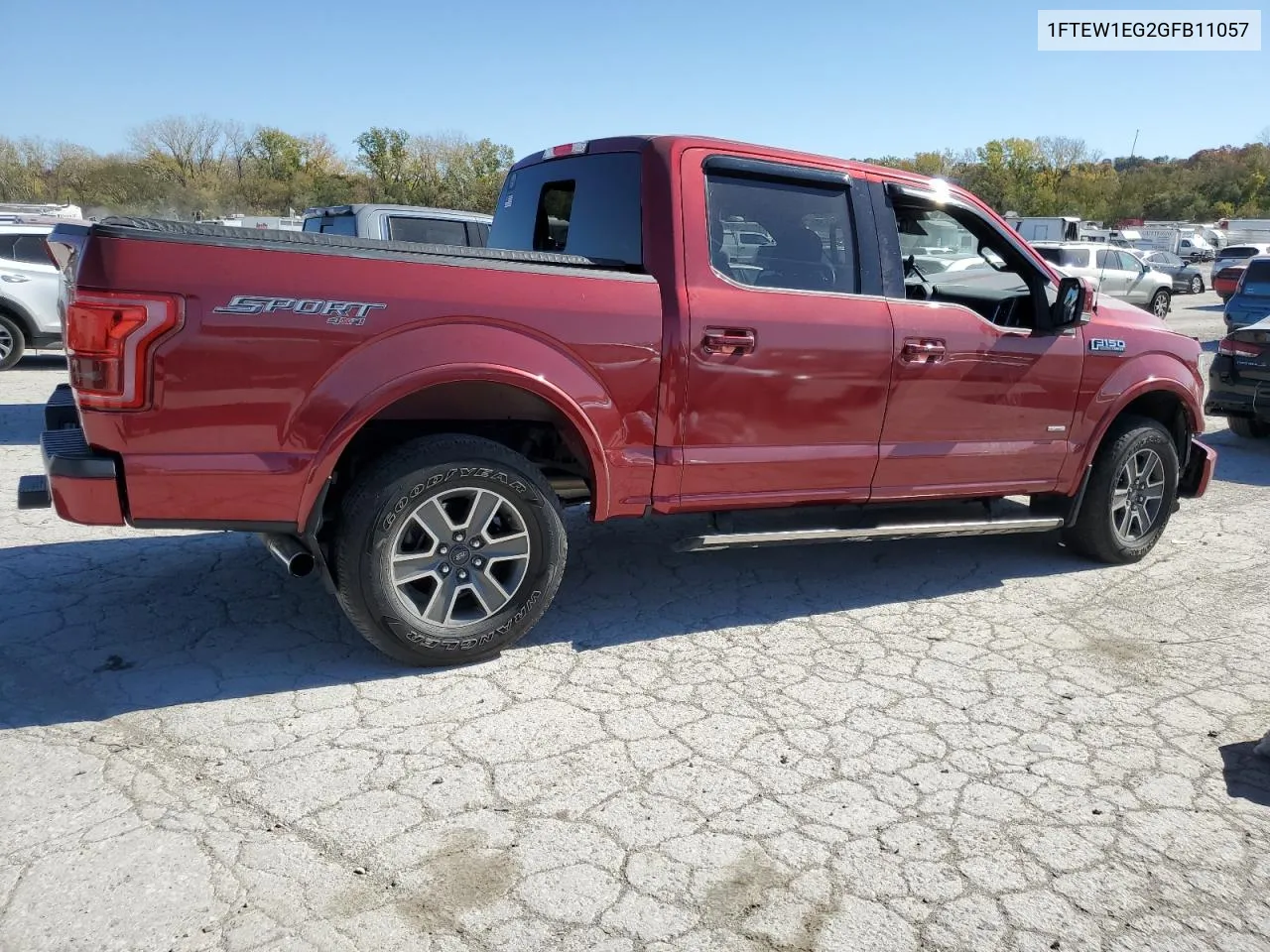 2016 Ford F150 Supercrew VIN: 1FTEW1EG2GFB11057 Lot: 77145194