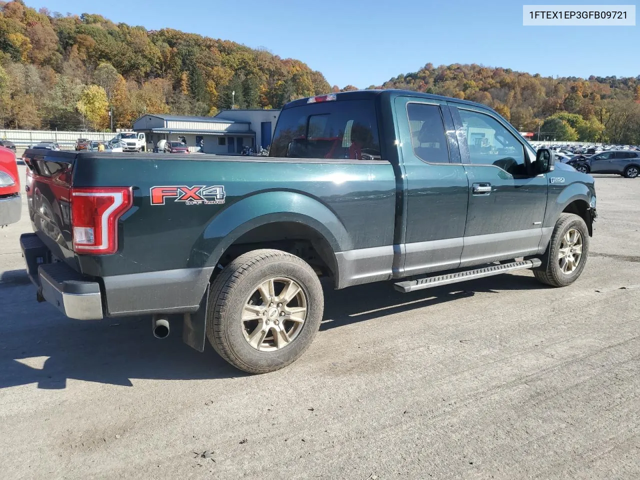 2016 Ford F150 Super Cab VIN: 1FTEX1EP3GFB09721 Lot: 77157244