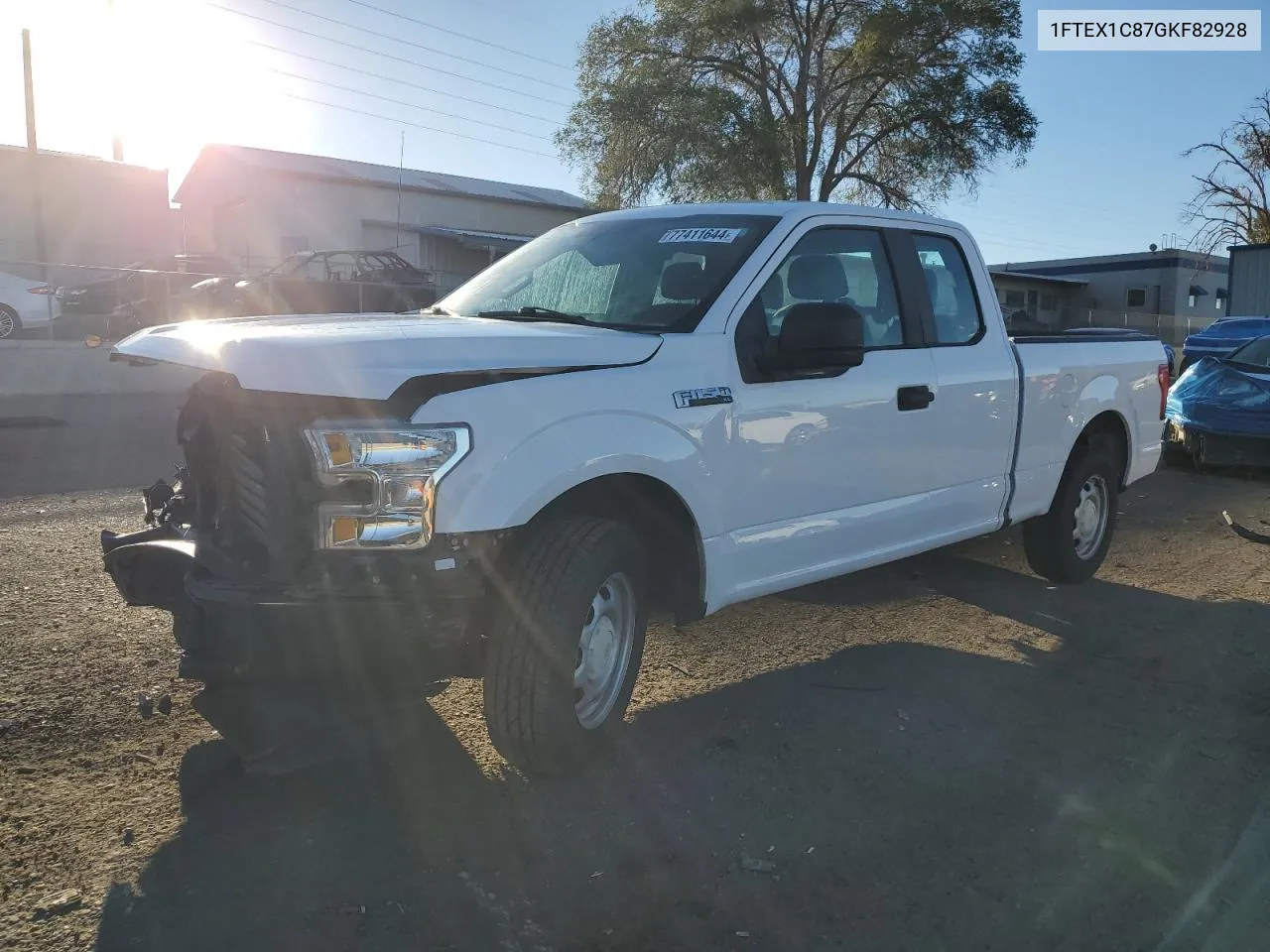 2016 Ford F150 Super Cab VIN: 1FTEX1C87GKF82928 Lot: 77411644