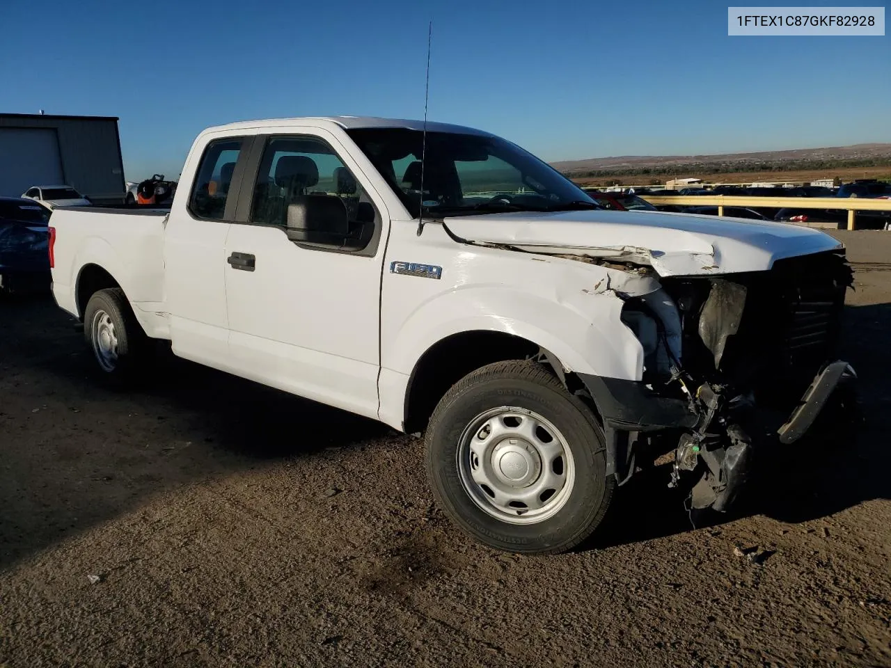 2016 Ford F150 Super Cab VIN: 1FTEX1C87GKF82928 Lot: 77411644