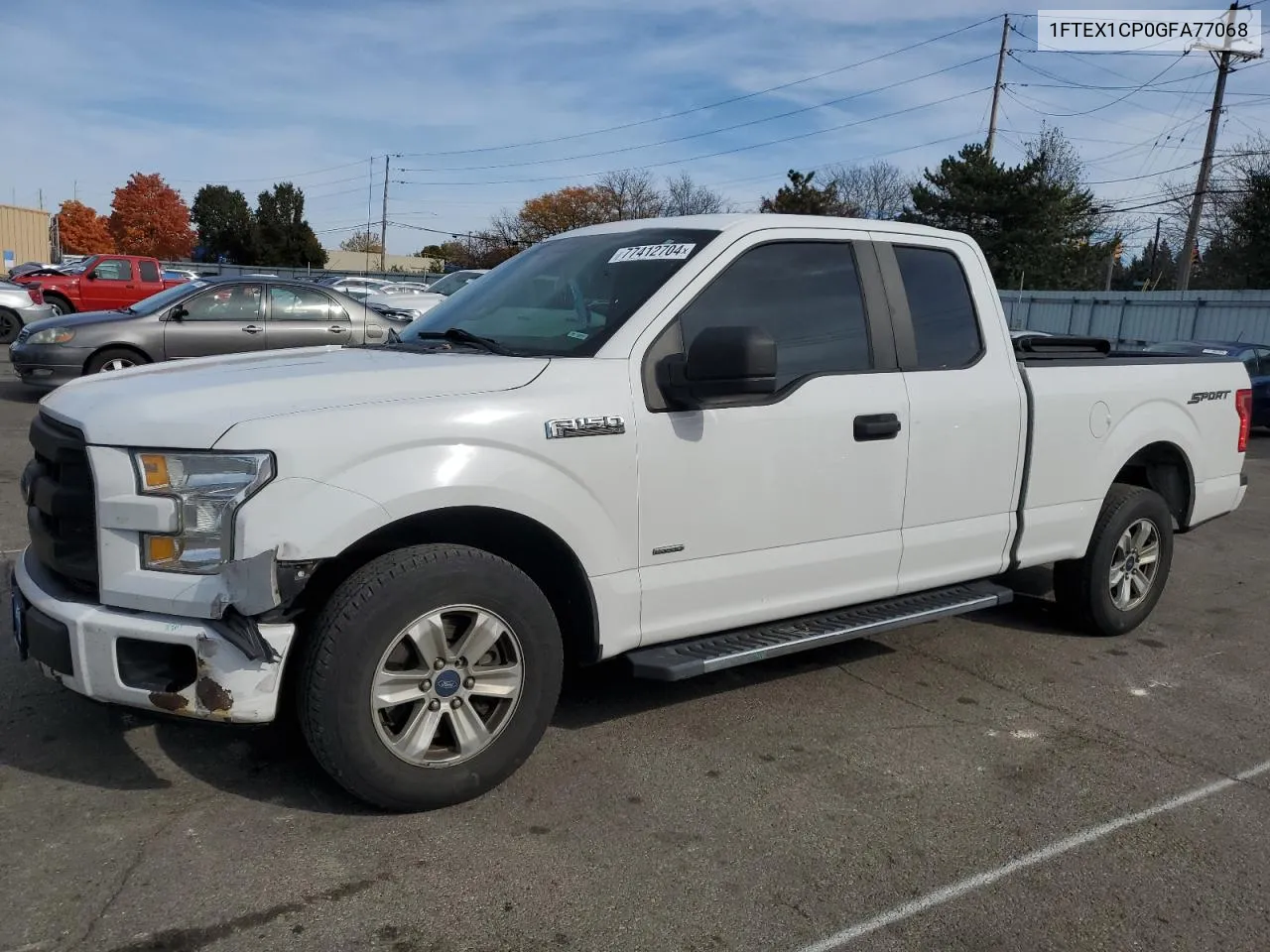 2016 Ford F150 Super Cab VIN: 1FTEX1CP0GFA77068 Lot: 77412704