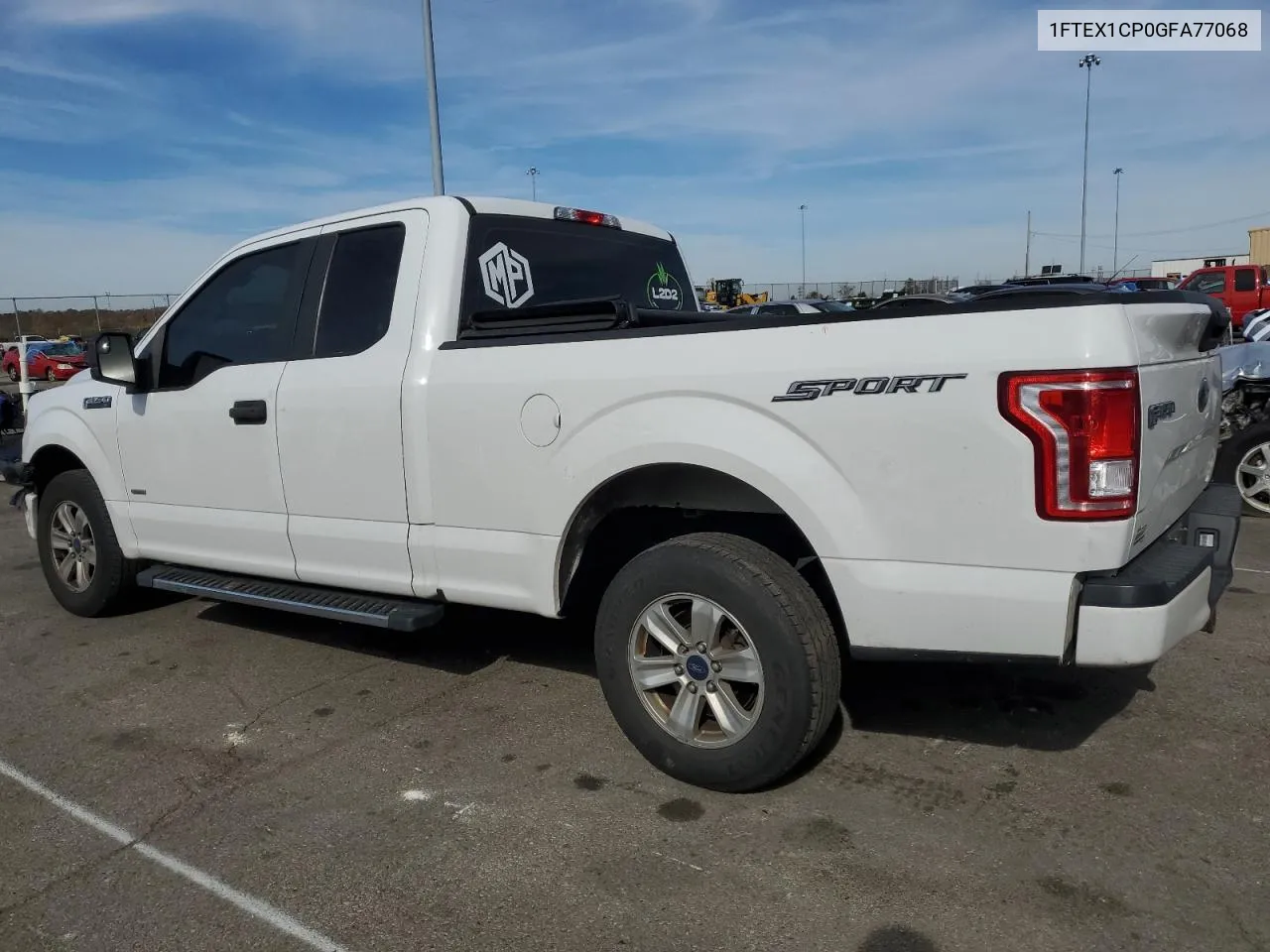 2016 Ford F150 Super Cab VIN: 1FTEX1CP0GFA77068 Lot: 77412704