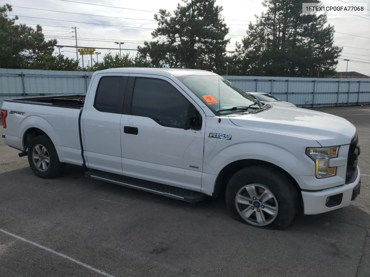 2016 Ford F150 Super Cab VIN: 1FTEX1CP0GFA77068 Lot: 77412704