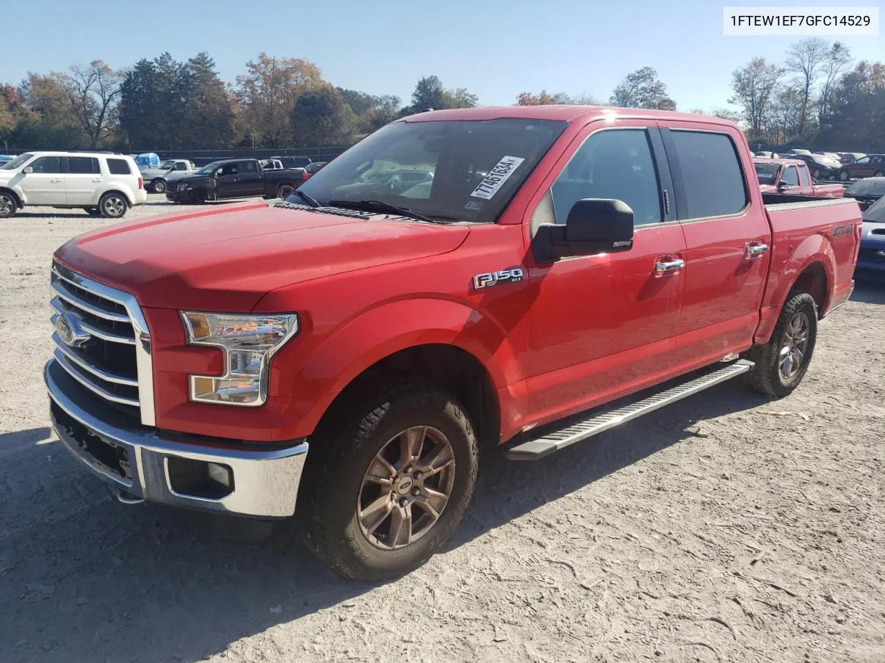 2016 Ford F150 Supercrew VIN: 1FTEW1EF7GFC14529 Lot: 77461634