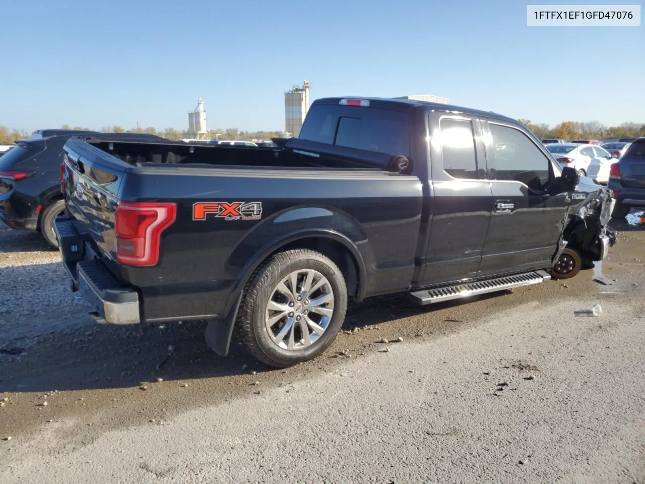 2016 Ford F150 Super Cab VIN: 1FTFX1EF1GFD47076 Lot: 77463684