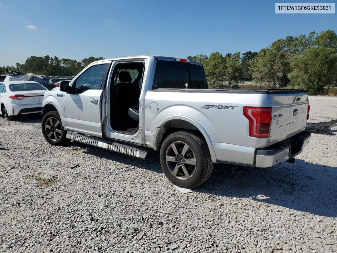 2016 Ford F150 Supercrew VIN: 1FTEW1CF6GKE93031 Lot: 77474354