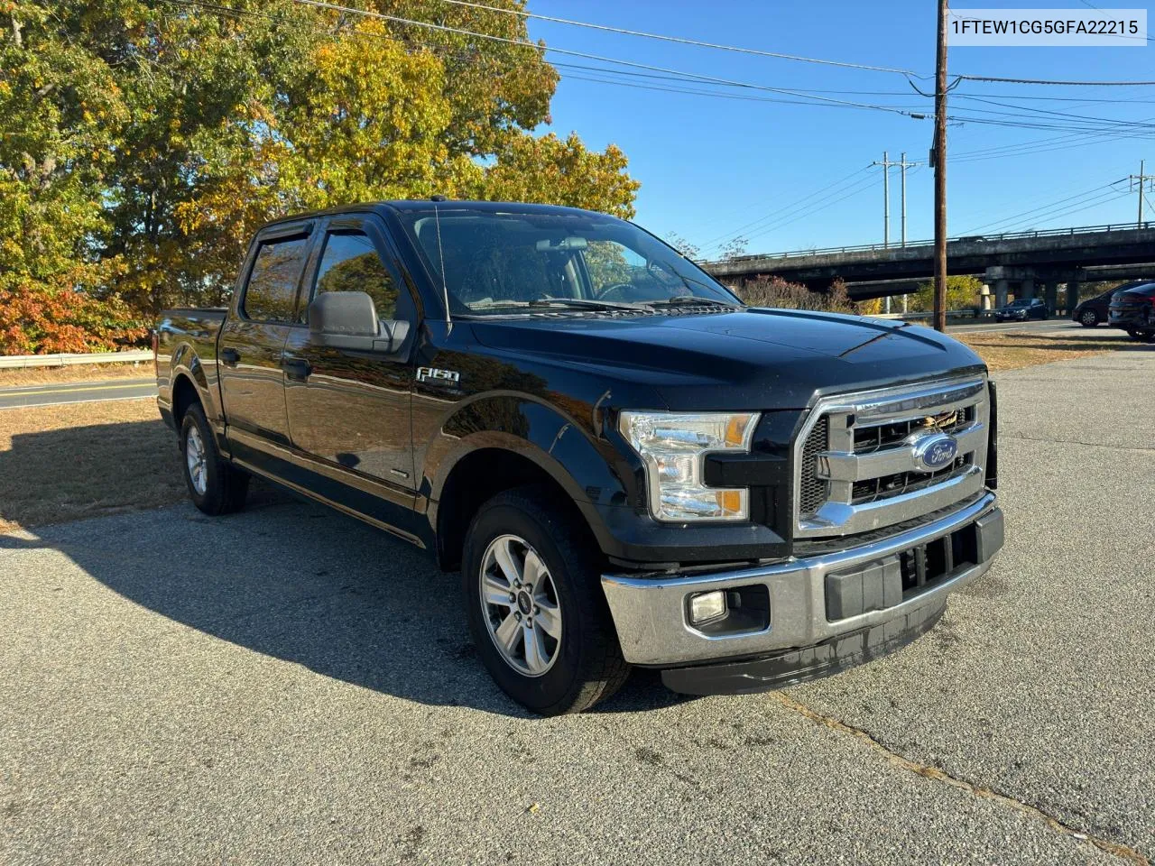 2016 Ford F150 Supercrew VIN: 1FTEW1CG5GFA22215 Lot: 77553954