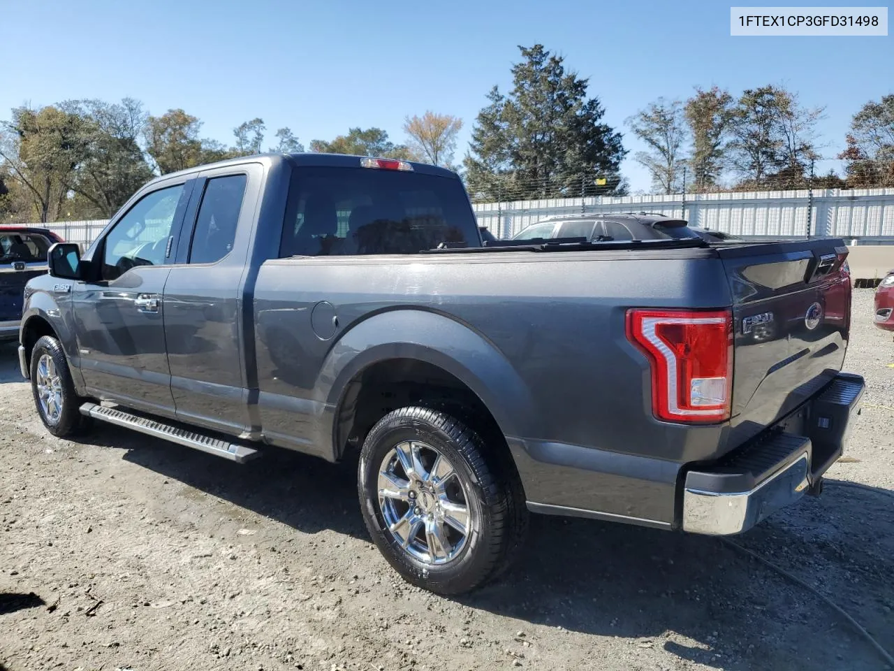 2016 Ford F150 Super Cab VIN: 1FTEX1CP3GFD31498 Lot: 77572644