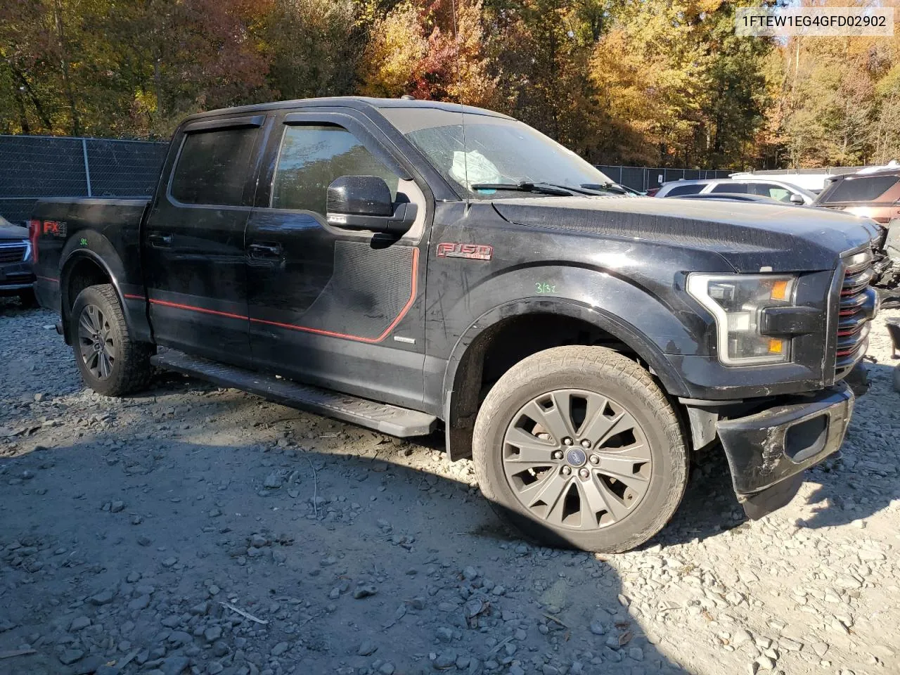 2016 Ford F150 Supercrew VIN: 1FTEW1EG4GFD02902 Lot: 77676814