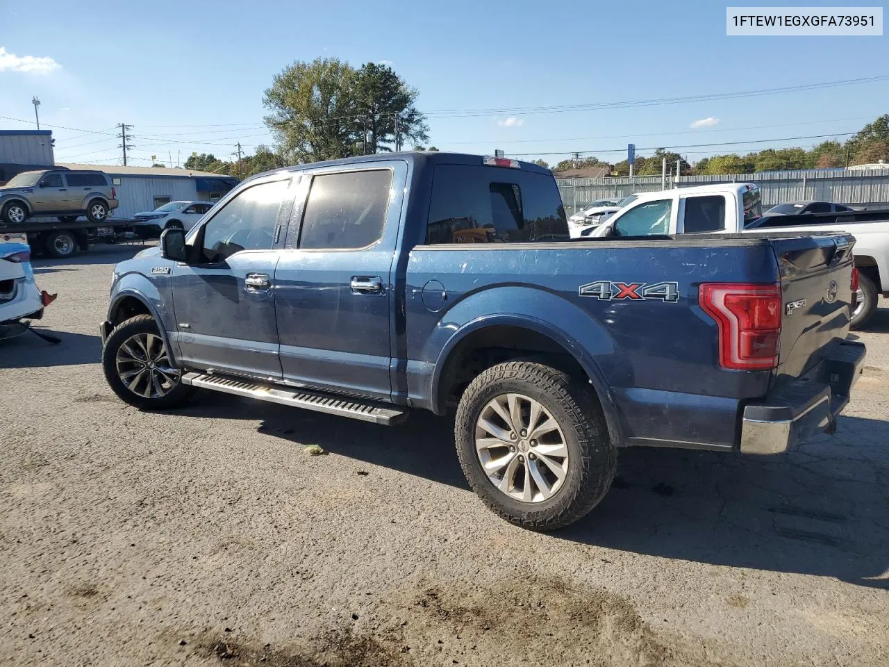 2016 Ford F150 Supercrew VIN: 1FTEW1EGXGFA73951 Lot: 77771094