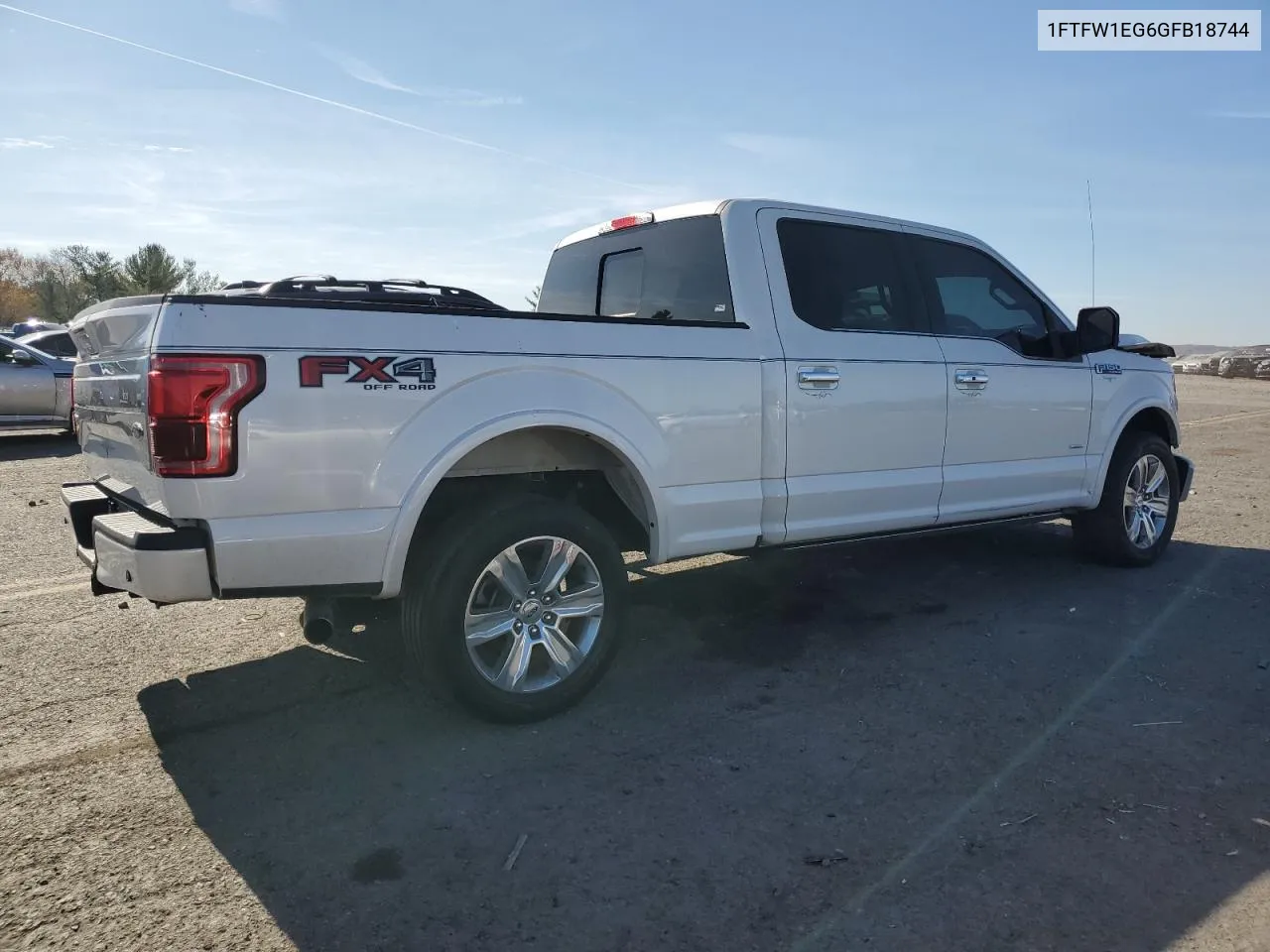 2016 Ford F150 Supercrew VIN: 1FTFW1EG6GFB18744 Lot: 77896194