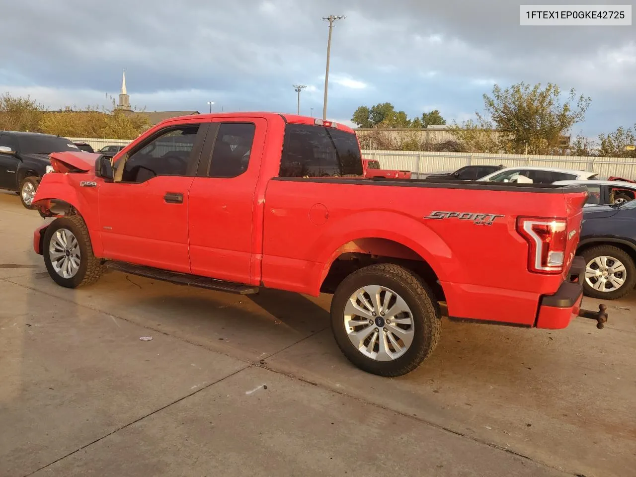 2016 Ford F150 Super Cab VIN: 1FTEX1EP0GKE42725 Lot: 78048014