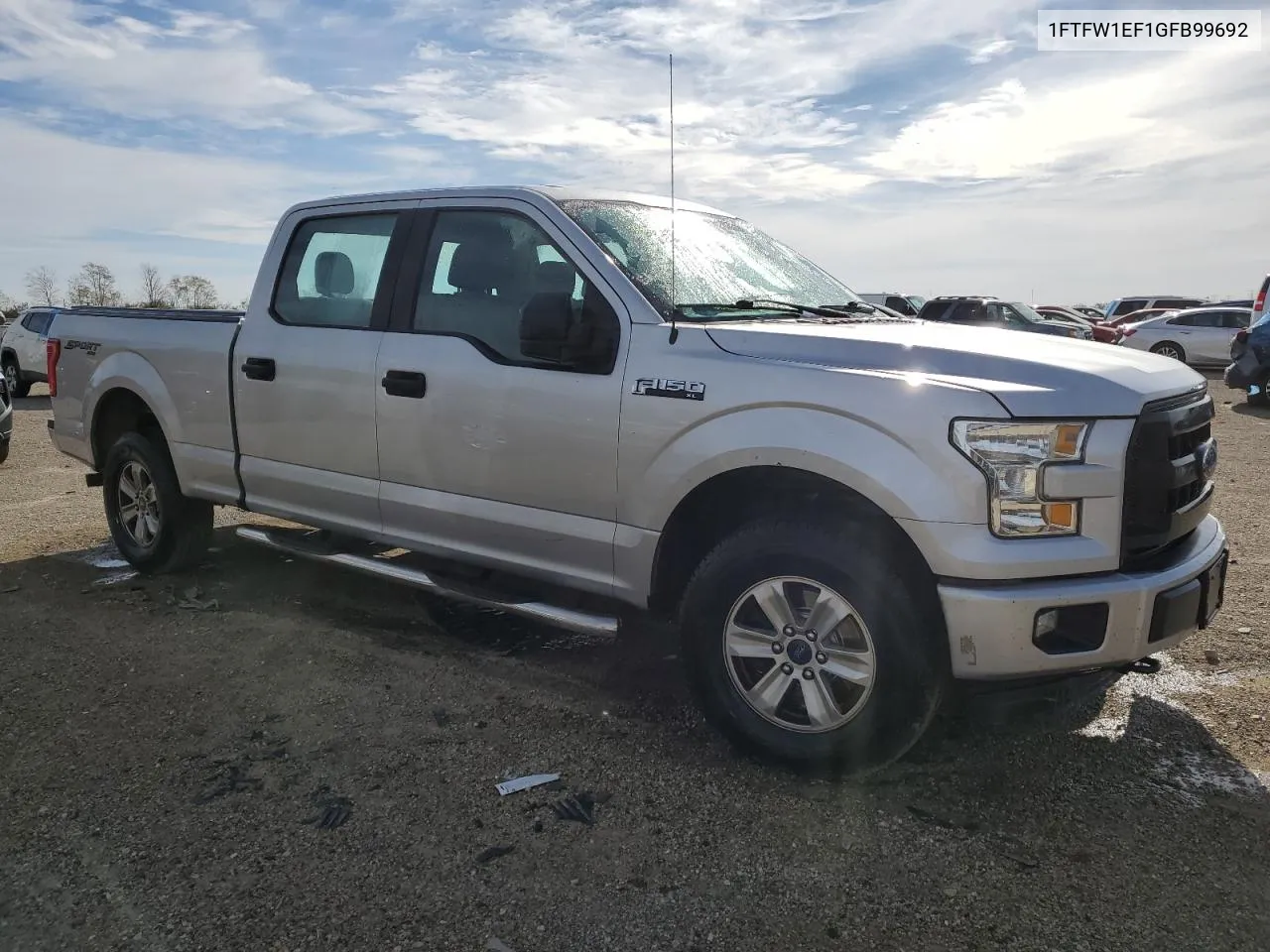 2016 Ford F150 Supercrew VIN: 1FTFW1EF1GFB99692 Lot: 78077764