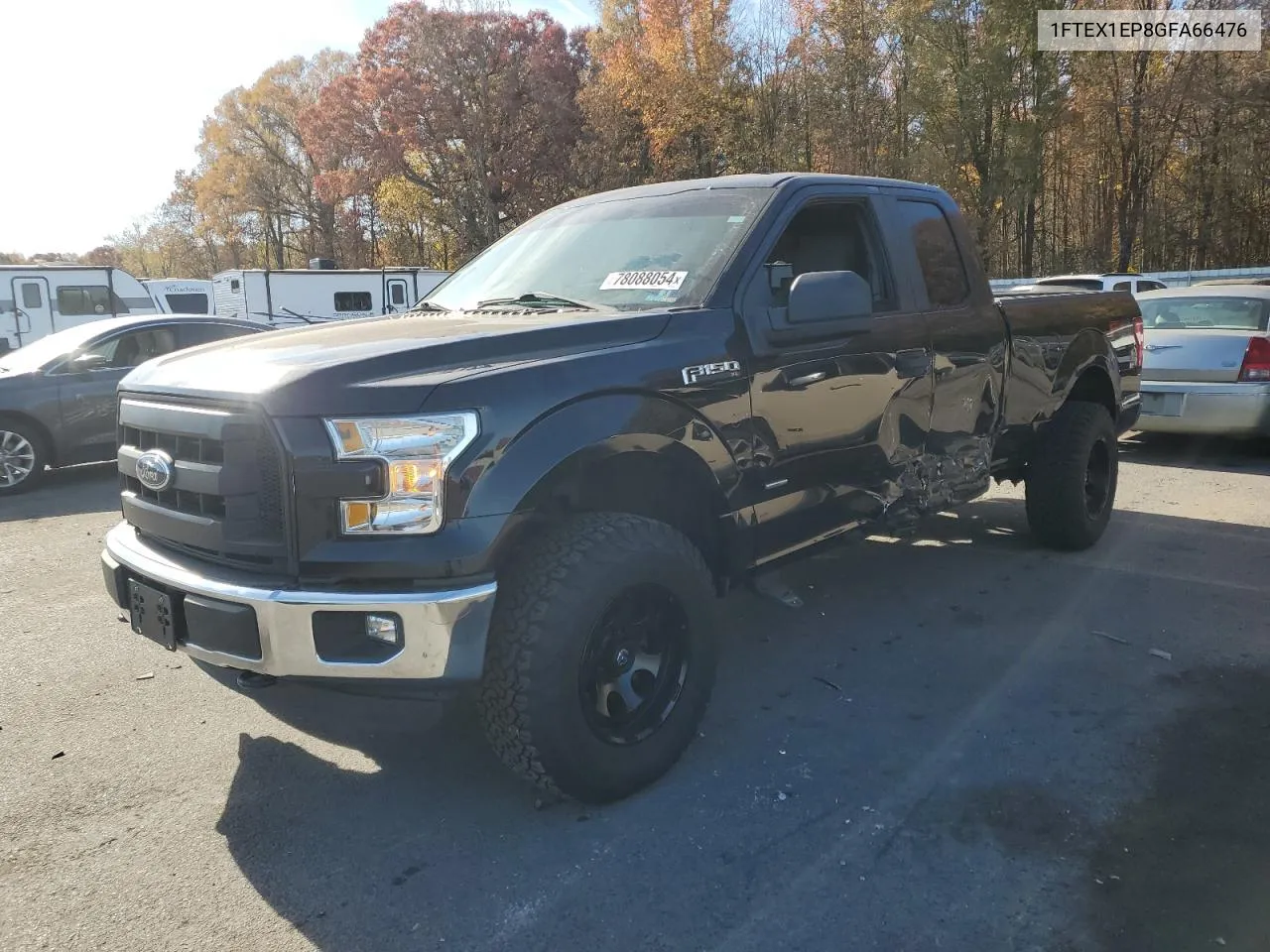 2016 Ford F150 Super Cab VIN: 1FTEX1EP8GFA66476 Lot: 78088054