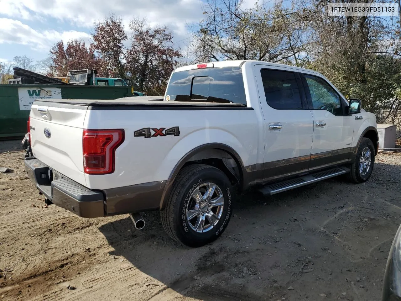 2016 Ford F150 Supercrew VIN: 1FTEW1EG3GFD51153 Lot: 78677414