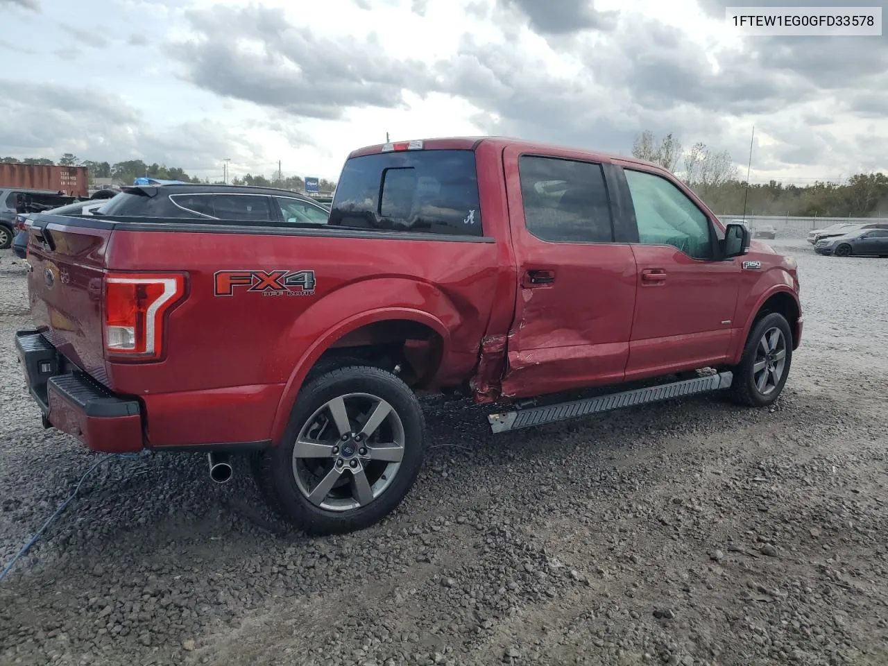 1FTEW1EG0GFD33578 2016 Ford F150 Supercrew