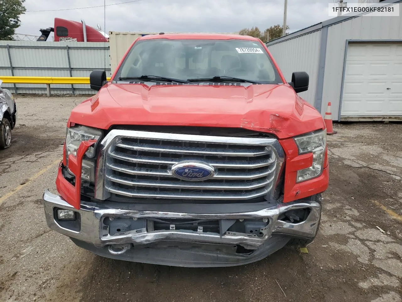 2016 Ford F150 Super Cab VIN: 1FTFX1EG0GKF82181 Lot: 78720954