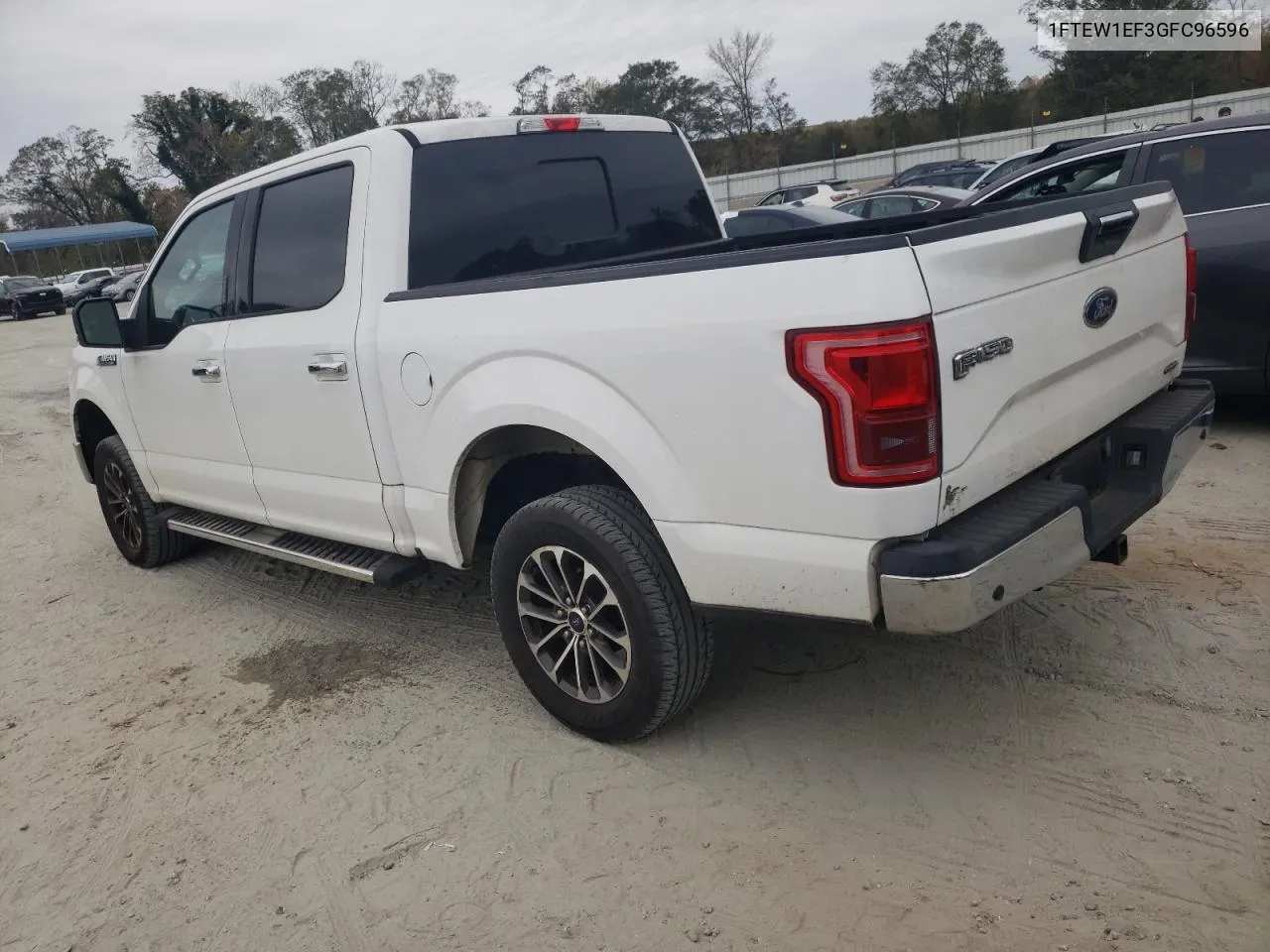 2016 Ford F150 Supercrew VIN: 1FTEW1EF3GFC96596 Lot: 78726684