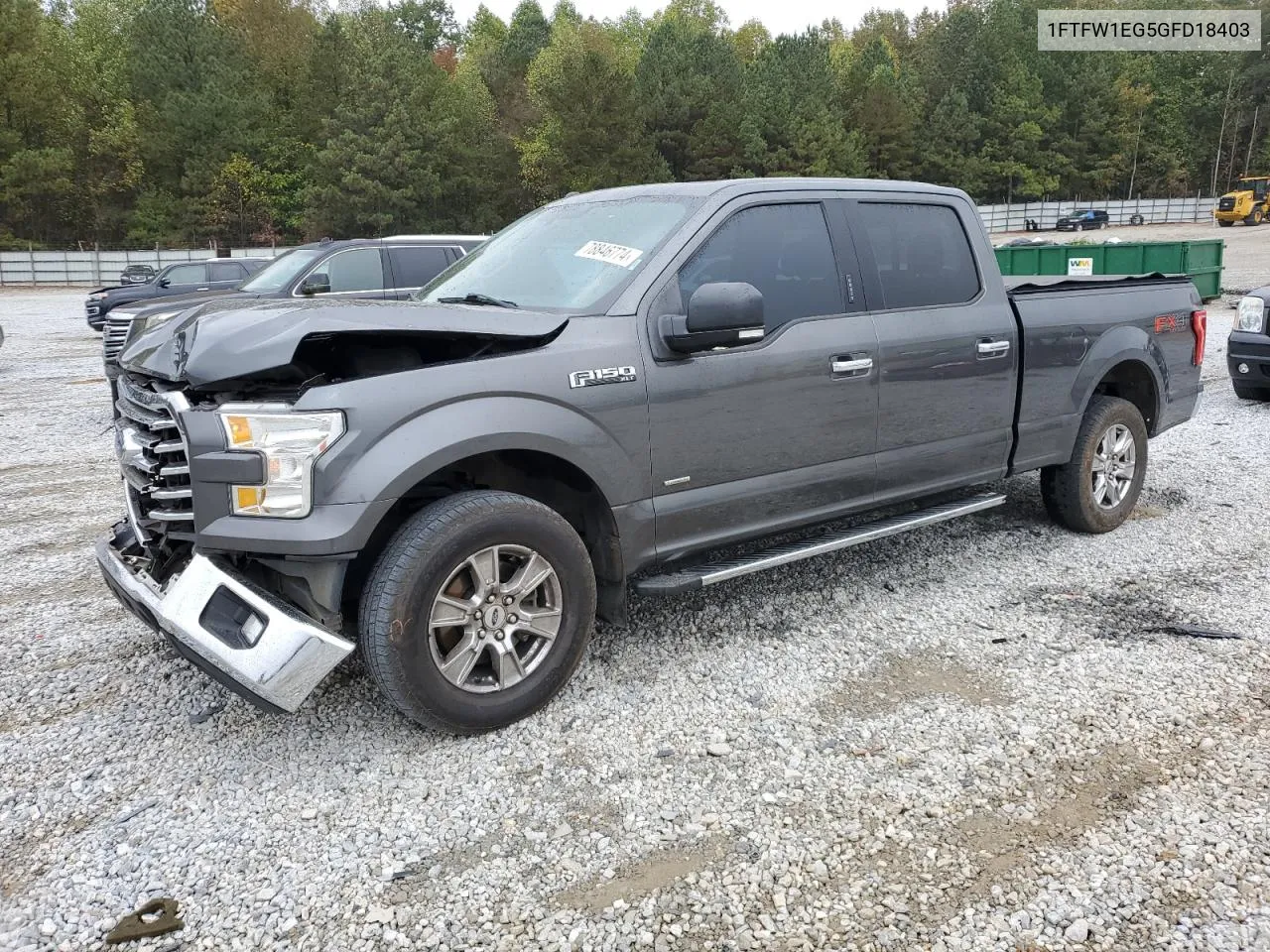 2016 Ford F150 Supercrew VIN: 1FTFW1EG5GFD18403 Lot: 78846774