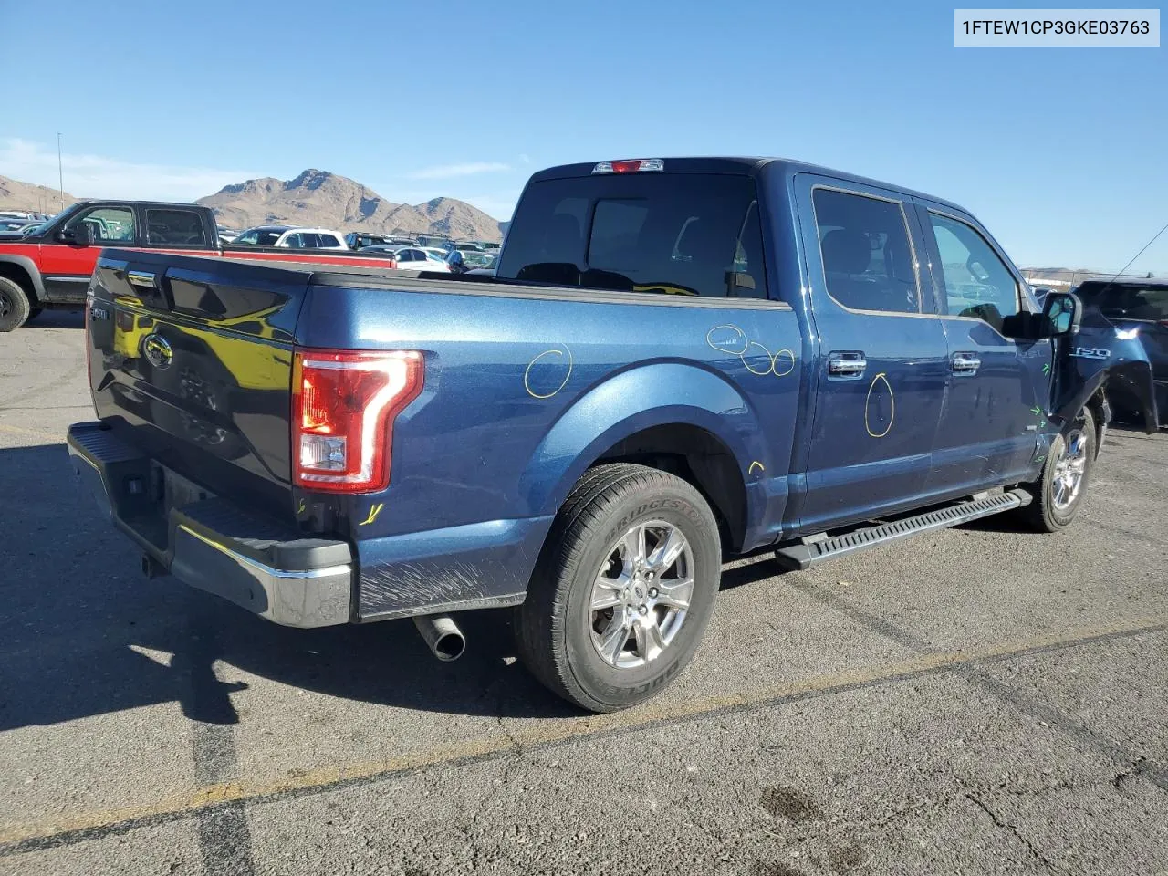 2016 Ford F150 Supercrew VIN: 1FTEW1CP3GKE03763 Lot: 78851044