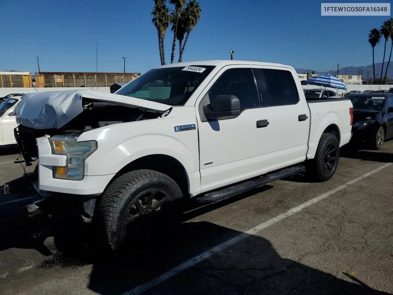 1FTEW1CG5GFA16348 2016 Ford F150 Supercrew