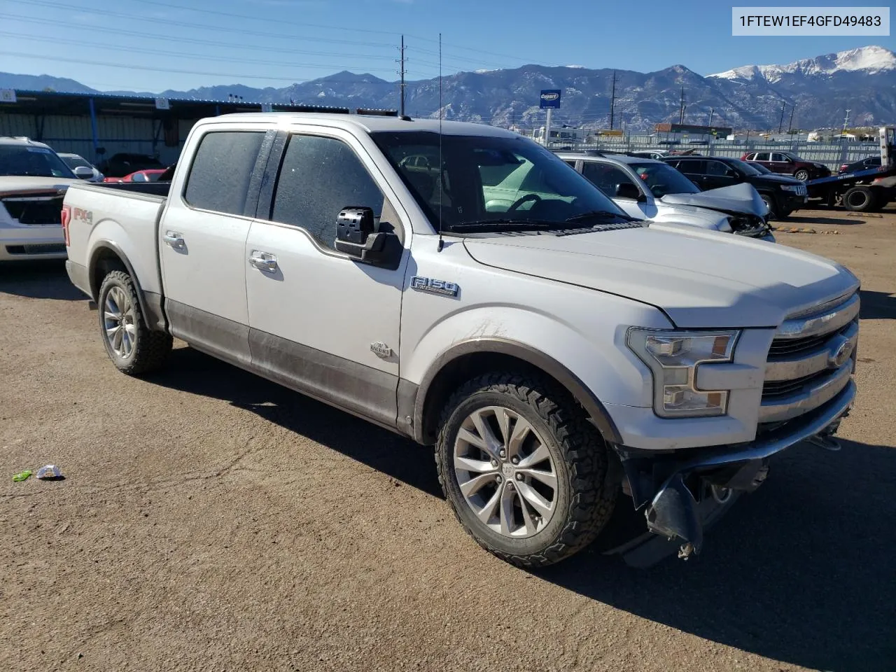 1FTEW1EF4GFD49483 2016 Ford F150 Supercrew