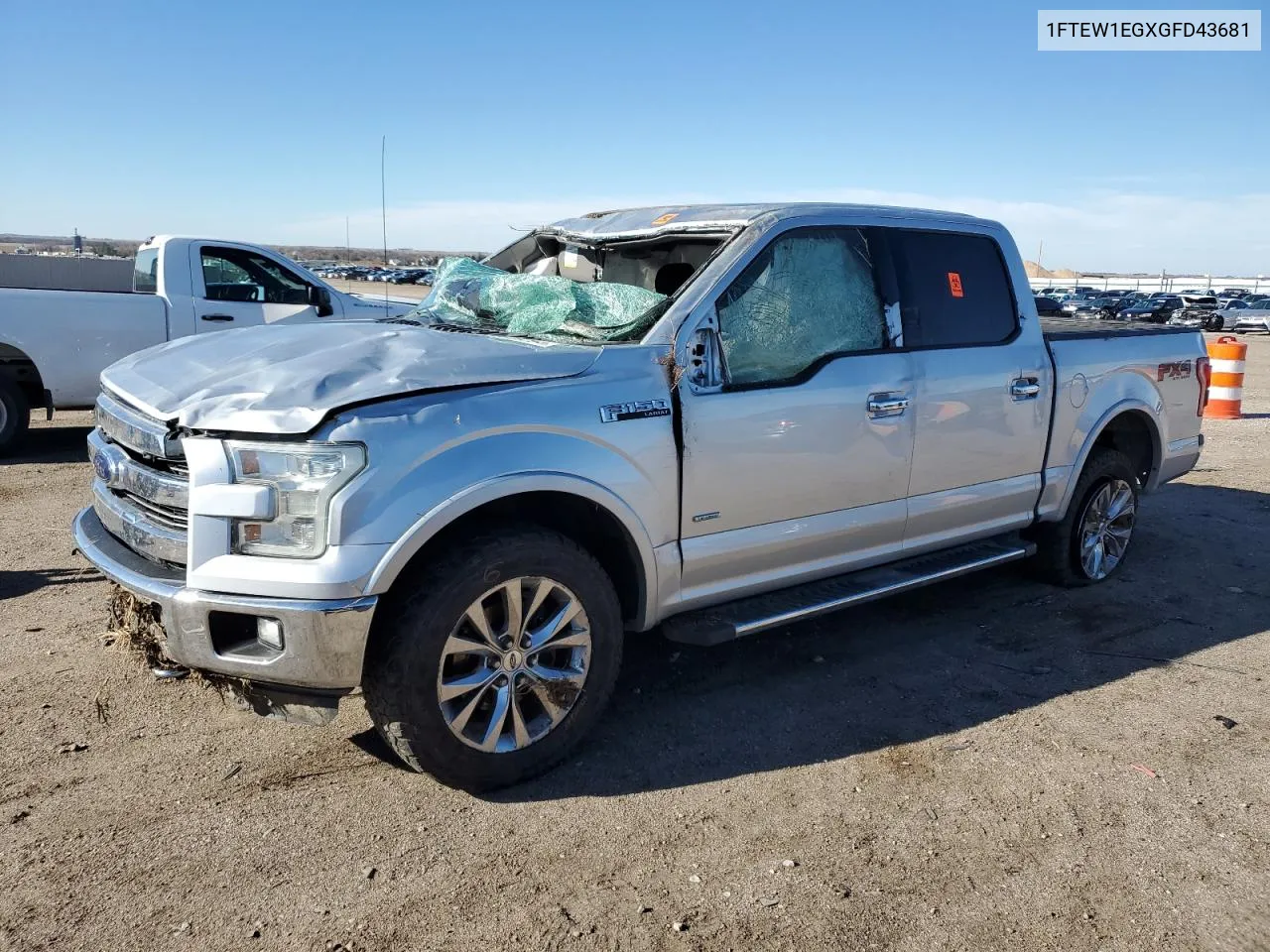 2016 Ford F150 Supercrew VIN: 1FTEW1EGXGFD43681 Lot: 80031394