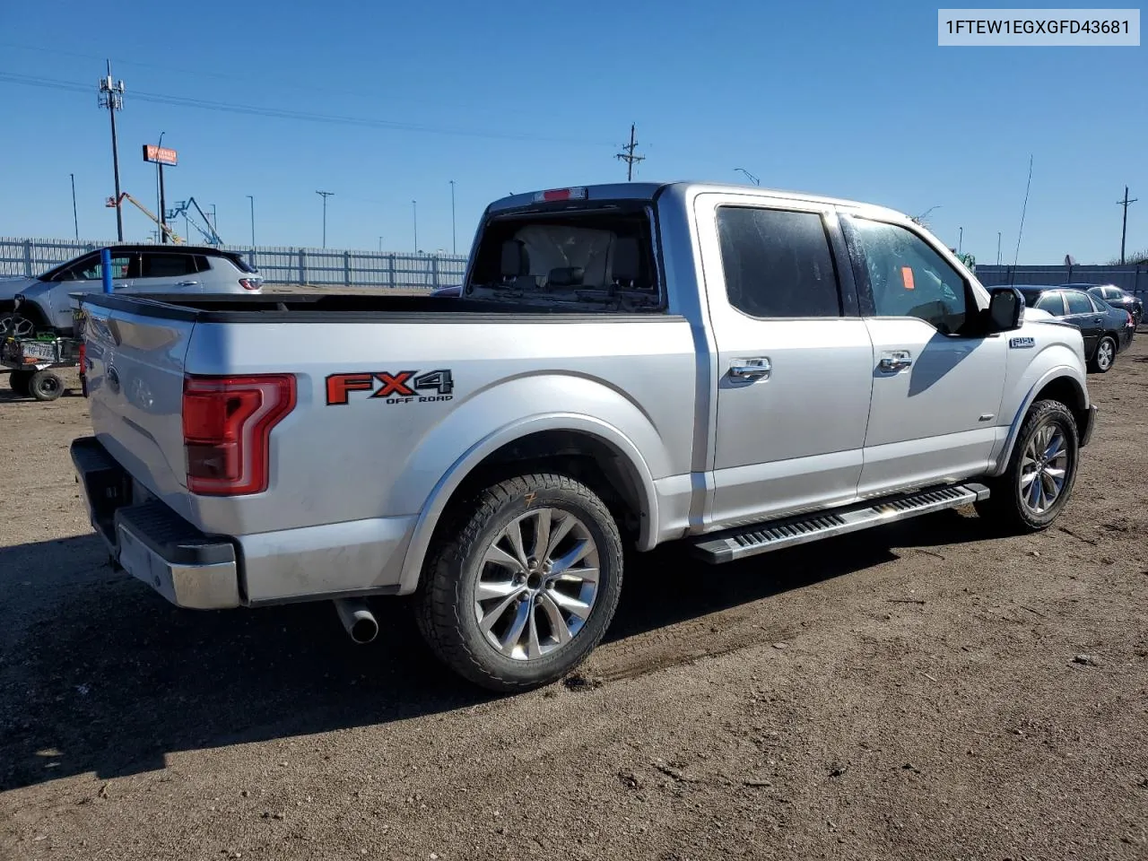 2016 Ford F150 Supercrew VIN: 1FTEW1EGXGFD43681 Lot: 80031394