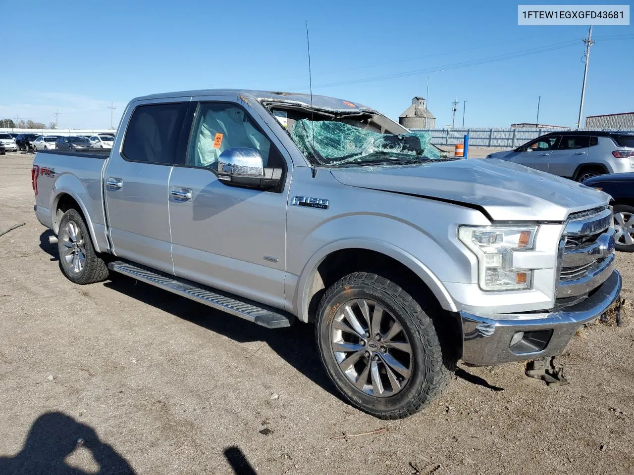 2016 Ford F150 Supercrew VIN: 1FTEW1EGXGFD43681 Lot: 80031394