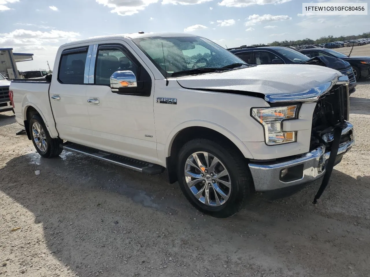 2016 Ford F150 Supercrew VIN: 1FTEW1CG1GFC80456 Lot: 80257834