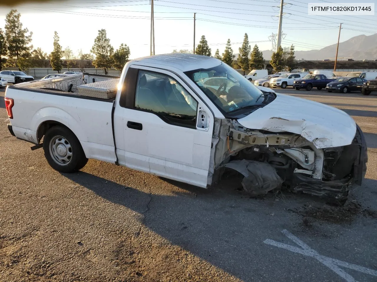 2016 Ford F150 VIN: 1FTMF1C82GKD17445 Lot: 80316004