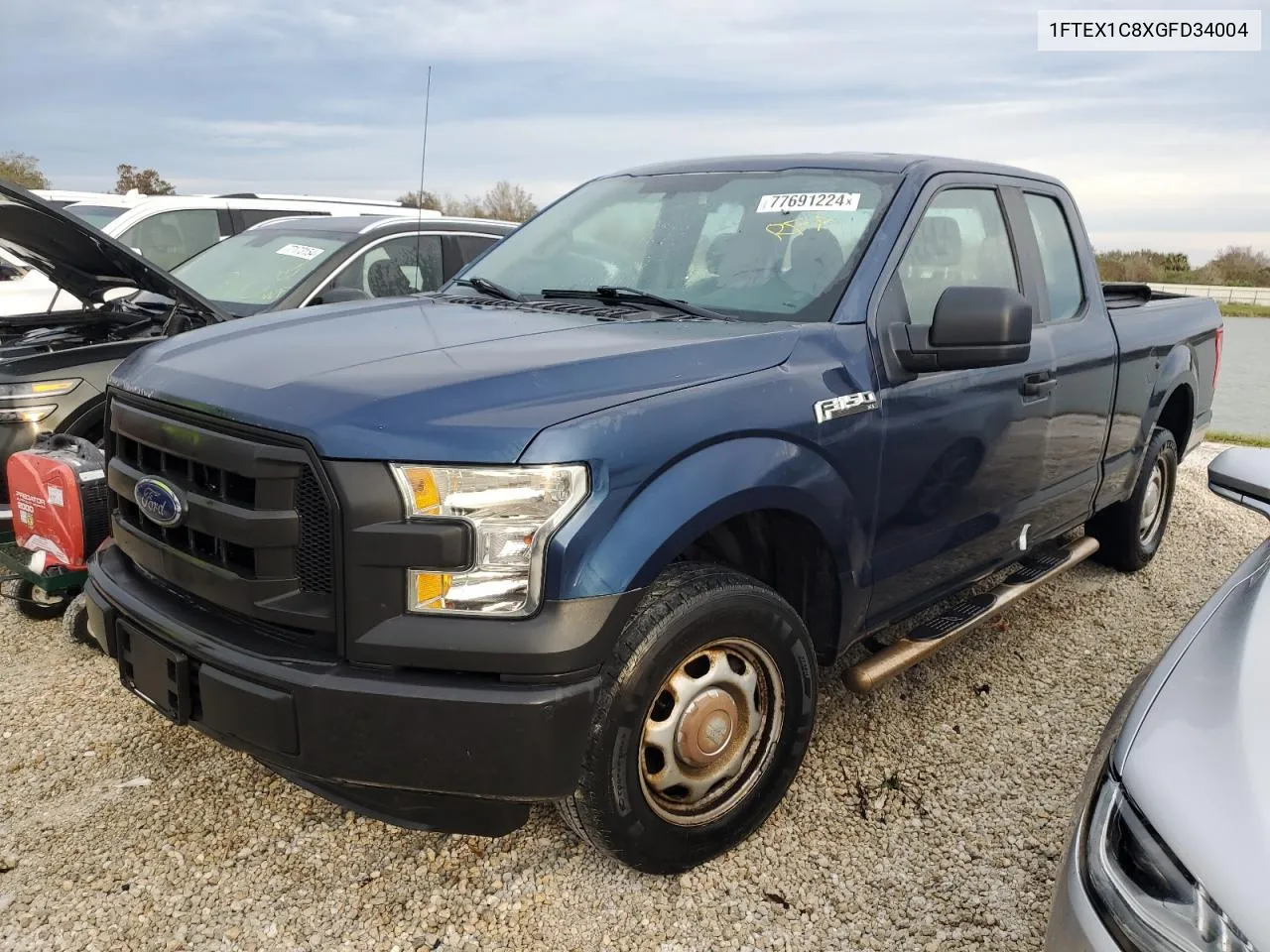 2016 Ford F150 Super Cab VIN: 1FTEX1C8XGFD34004 Lot: 80348604