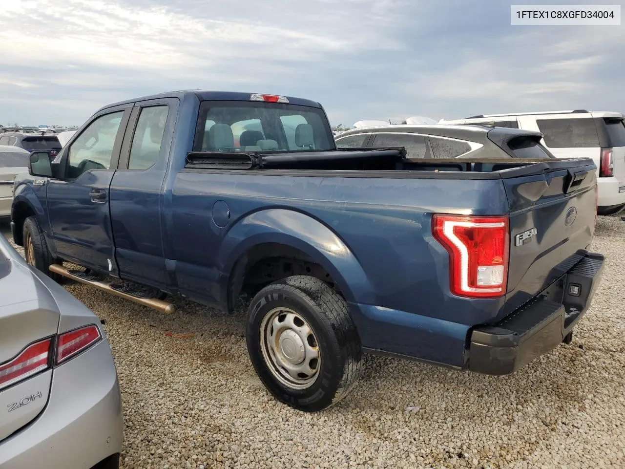 2016 Ford F150 Super Cab VIN: 1FTEX1C8XGFD34004 Lot: 80348604