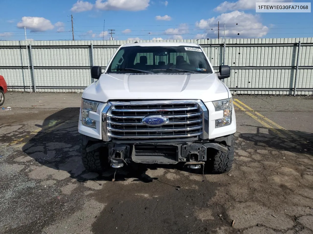 2016 Ford F150 Supercrew VIN: 1FTEW1EG3GFA71068 Lot: 80446054