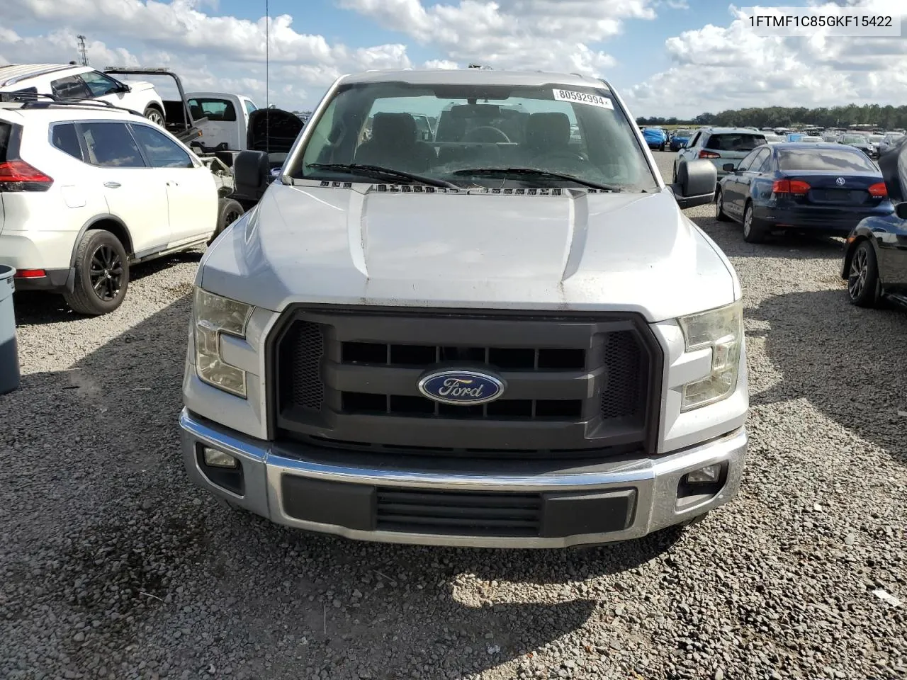 2016 Ford F150 VIN: 1FTMF1C85GKF15422 Lot: 80592994