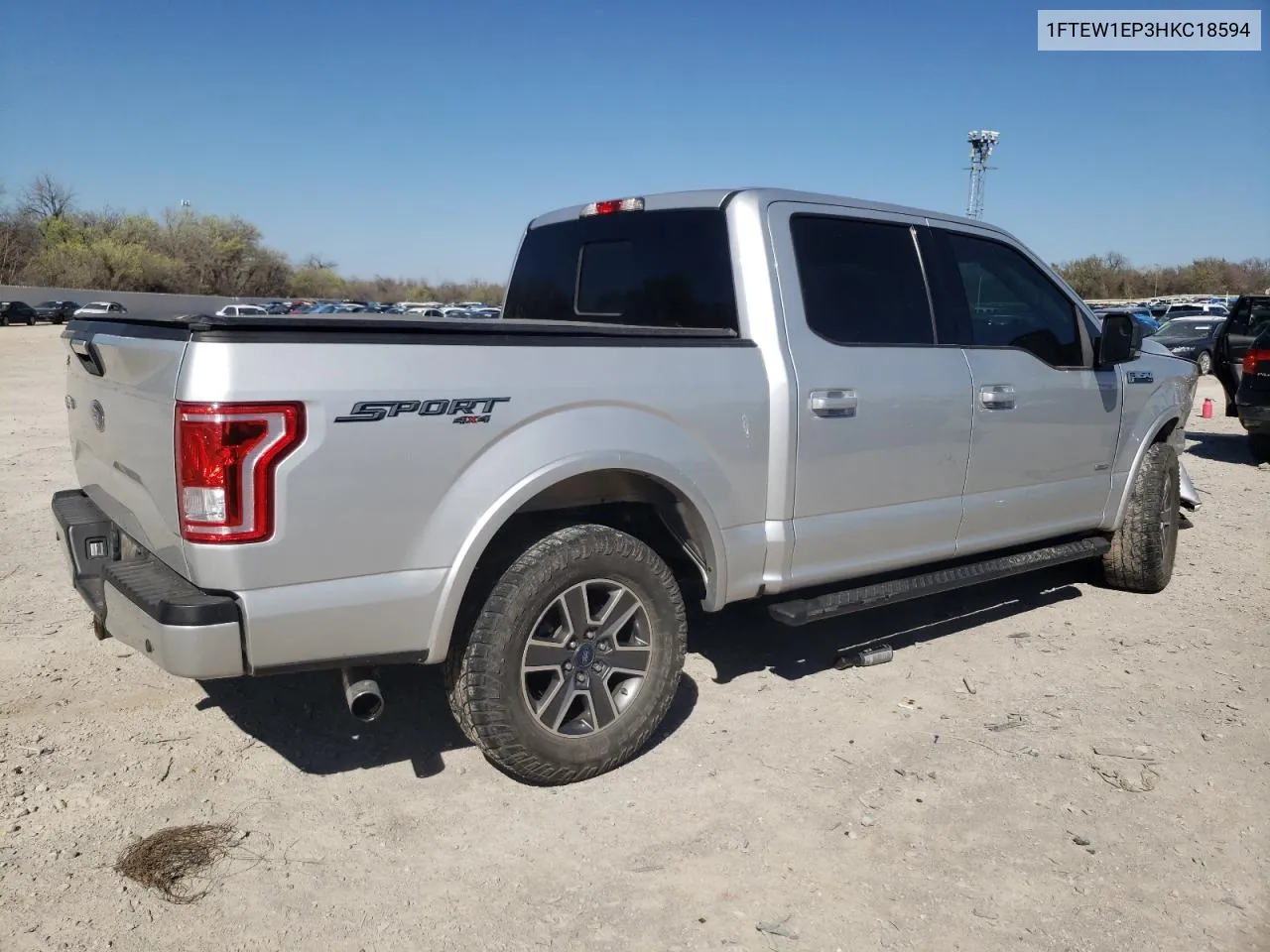 2017 Ford F150 Supercrew VIN: 1FTEW1EP3HKC18594 Lot: 46652924