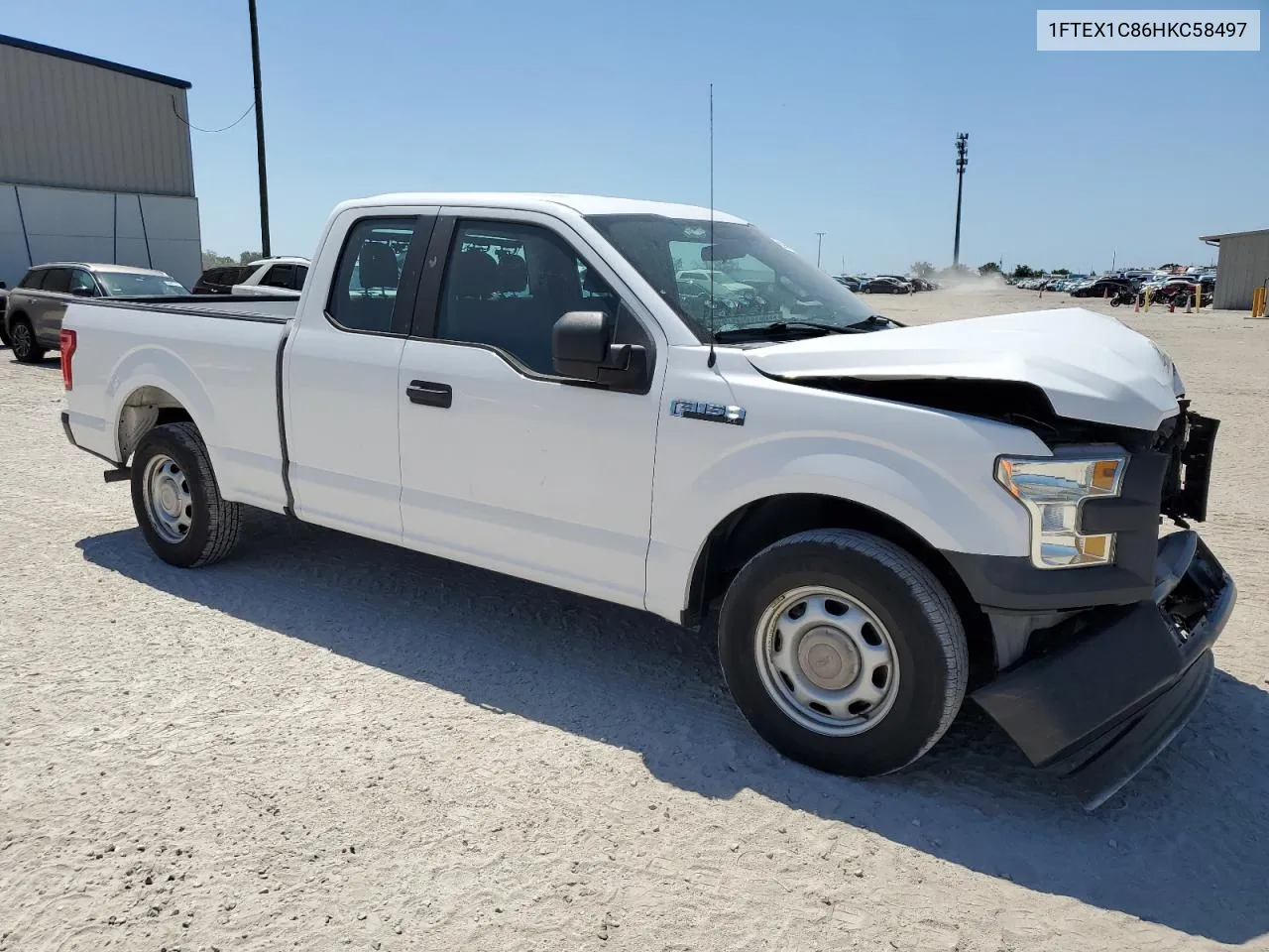 2017 Ford F150 Super Cab VIN: 1FTEX1C86HKC58497 Lot: 50930624