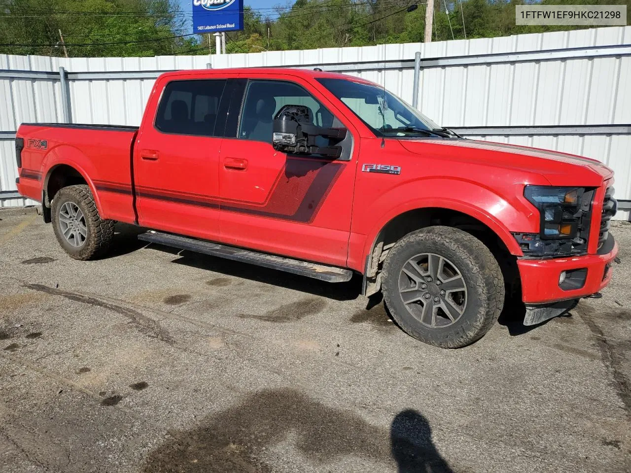 1FTFW1EF9HKC21298 2017 Ford F150 Supercrew