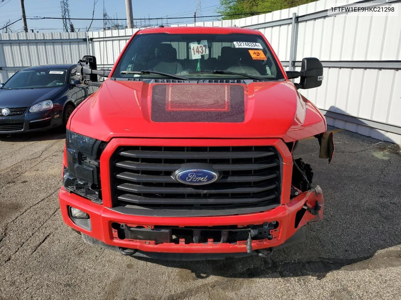 1FTFW1EF9HKC21298 2017 Ford F150 Supercrew