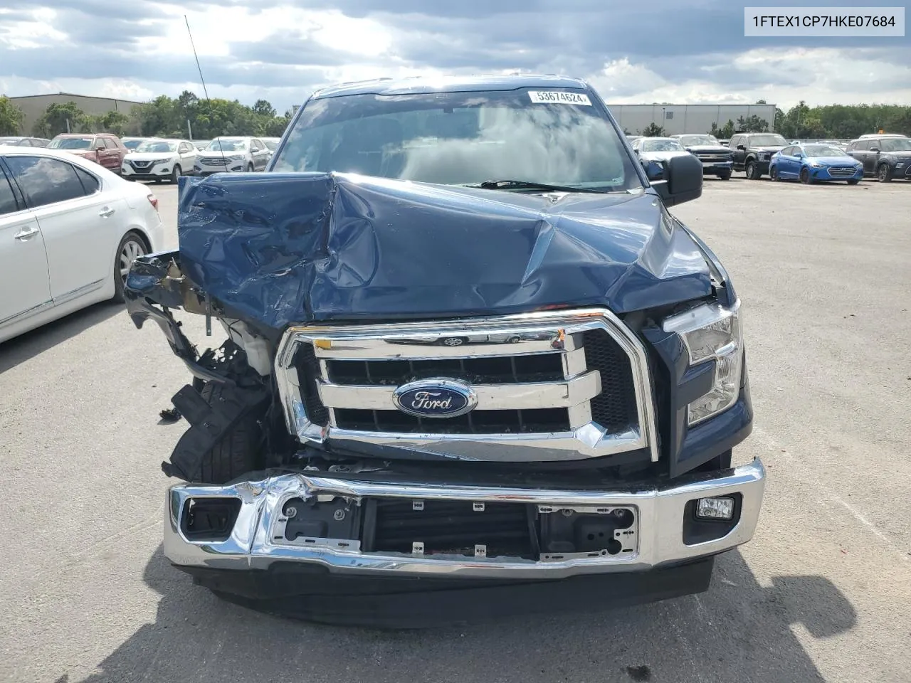 1FTEX1CP7HKE07684 2017 Ford F150 Super Cab