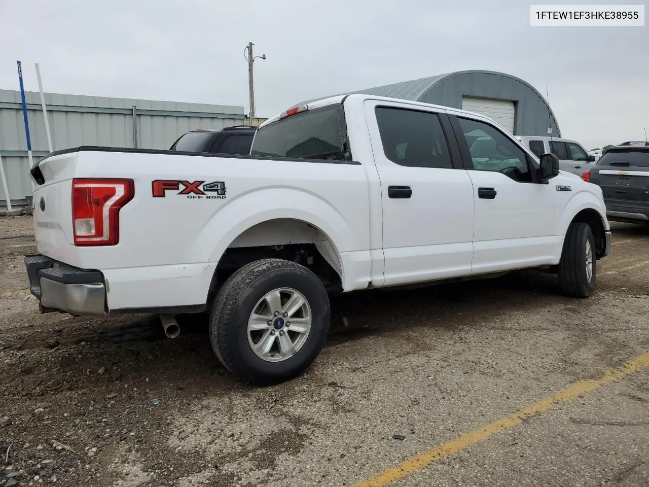 2017 Ford F150 Supercrew VIN: 1FTEW1EF3HKE38955 Lot: 53747374