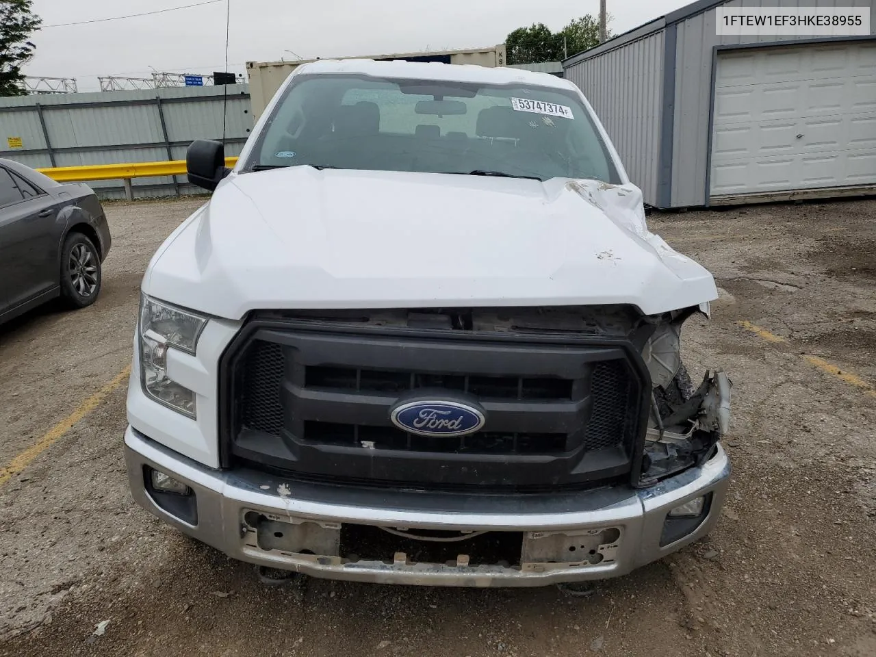 2017 Ford F150 Supercrew VIN: 1FTEW1EF3HKE38955 Lot: 53747374