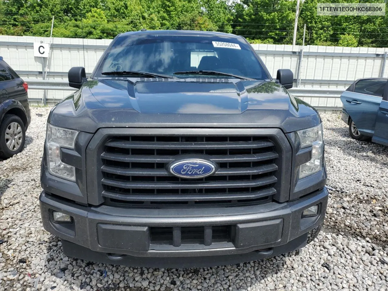 2017 Ford F150 Supercrew VIN: 1FTEW1EG0HKC68806 Lot: 55208044