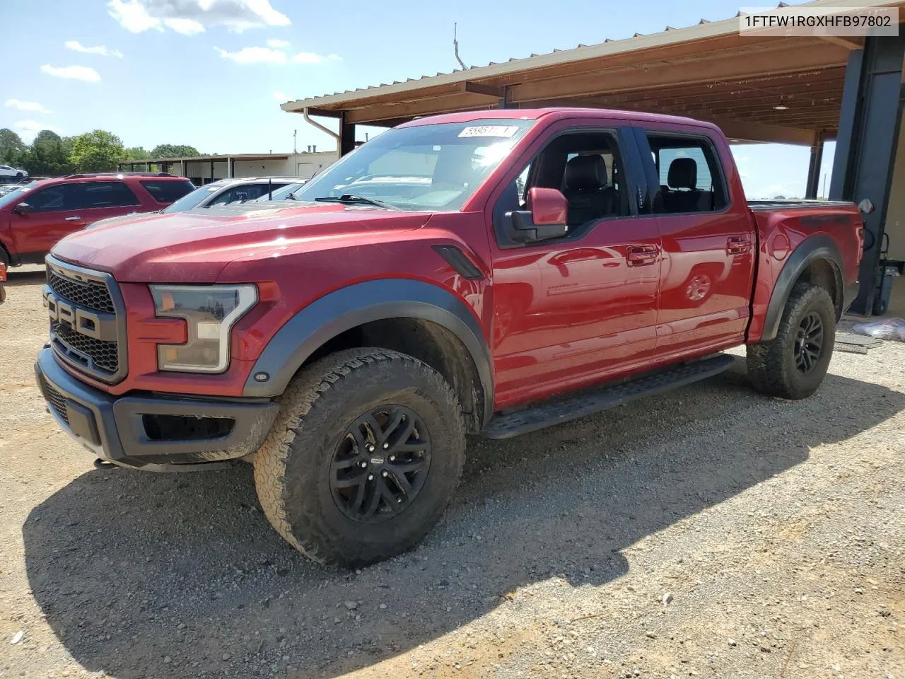 2017 Ford F150 Raptor VIN: 1FTFW1RGXHFB97802 Lot: 55950104