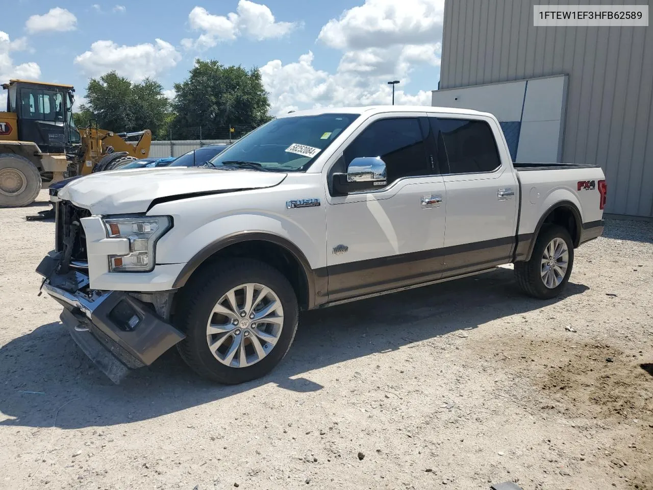 2017 Ford F150 Supercrew VIN: 1FTEW1EF3HFB62589 Lot: 58252084