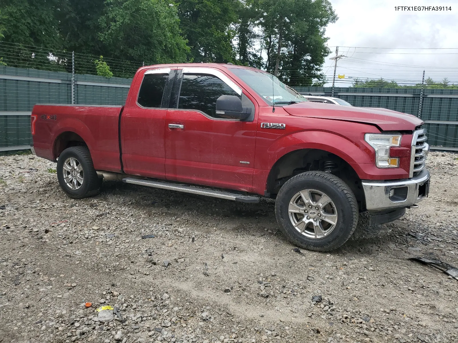 2017 Ford F150 Super Cab VIN: 1FTFX1EG7HFA39114 Lot: 59089604