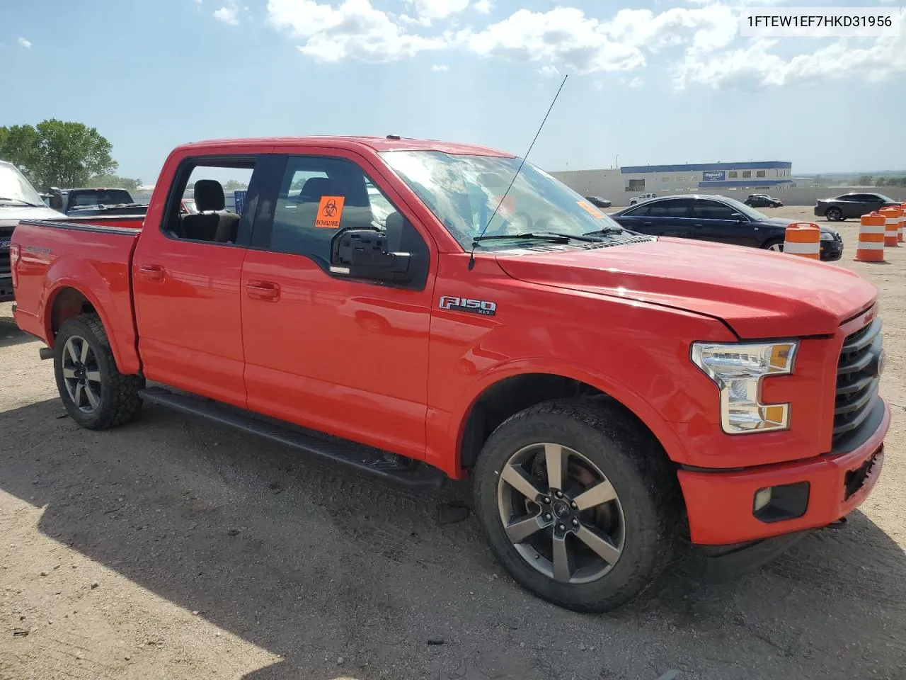 2017 Ford F150 Supercrew VIN: 1FTEW1EF7HKD31956 Lot: 60542664