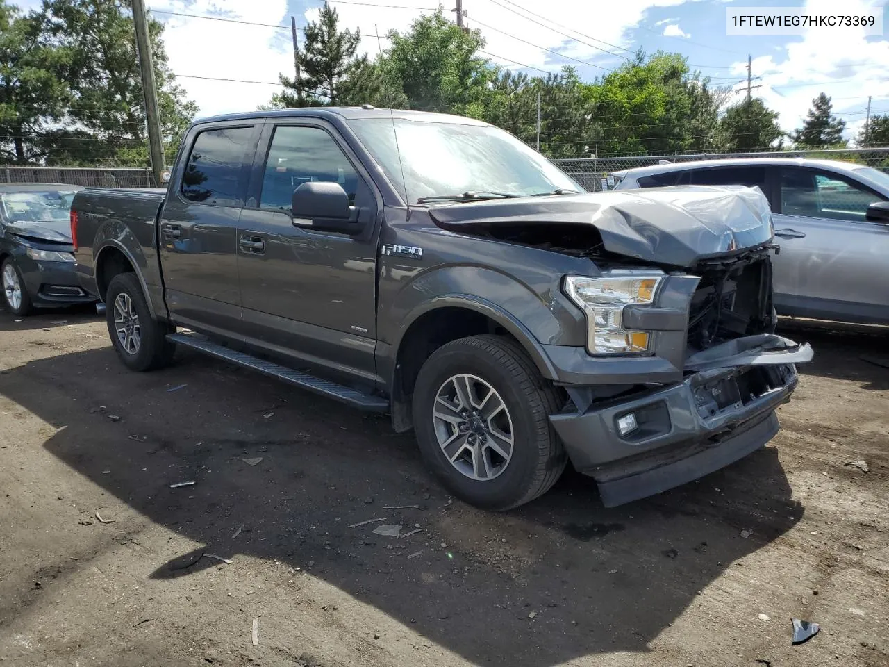 2017 Ford F150 Supercrew VIN: 1FTEW1EG7HKC73369 Lot: 61168614